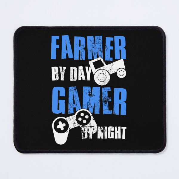 Item preview, Farmer By Day Gamer By Night, Funny Gaming Quote, Cool Dad Husband Brother Gamer designed and sold by FNStuff.