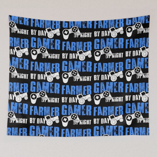 Item preview, Farmer By Day Gamer By Night, Funny Gaming Quote, Cool Dad Husband Brother Gamer designed and sold by FNStuff.