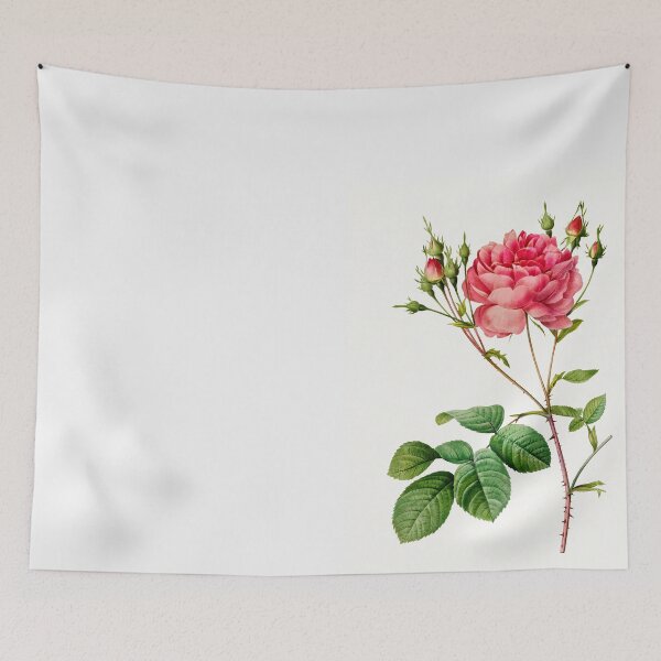 Item preview, Rosa Centifolia Anglica Rubra by Pierre and Henry Joseph Redouté designed and sold by InHerits.