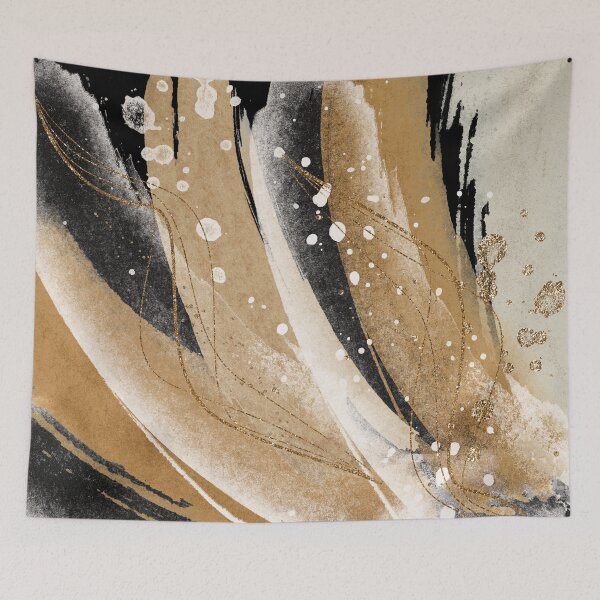 Item preview, Abstract Rushes in Gold Ochre designed and sold by simplydesignart.