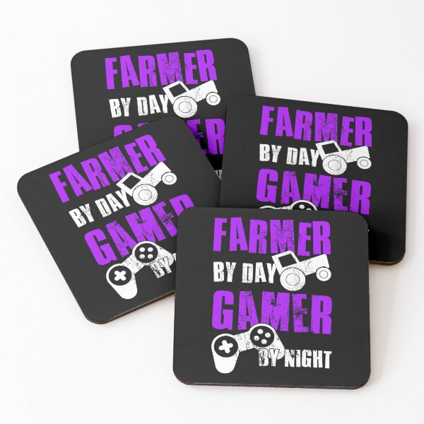 Item preview, Farmer By Day Gamer By Night, Funny Gaming Quote, Cool Dad Husband Brother Gamer designed and sold by FNStuff.