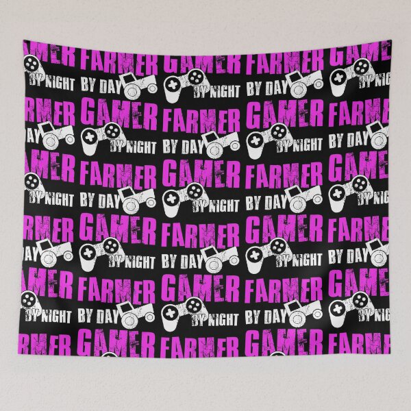 Item preview, Farmer By Day Gamer By Night, Funny Gaming Quote, Cool Dad Husband Brother Gamer designed and sold by FNStuff.
