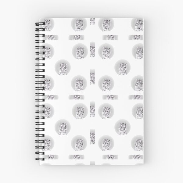 Item preview, Tigers in Ink White Pattern Edition designed and sold by BlissDrizzle.