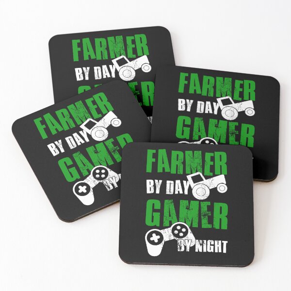Item preview, Farmer By Day Gamer By Night, Funny Gaming Quote, Cool Dad Husband Brother Gamer designed and sold by FNStuff.