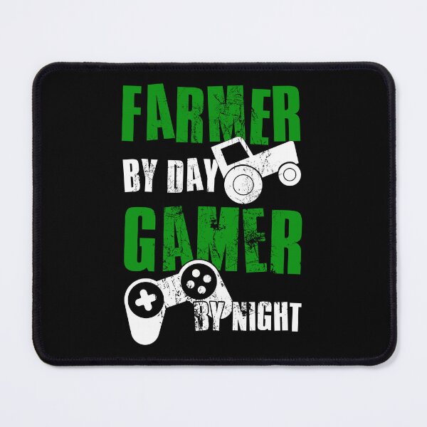 Item preview, Farmer By Day Gamer By Night, Funny Gaming Quote, Cool Dad Husband Brother Gamer designed and sold by FNStuff.