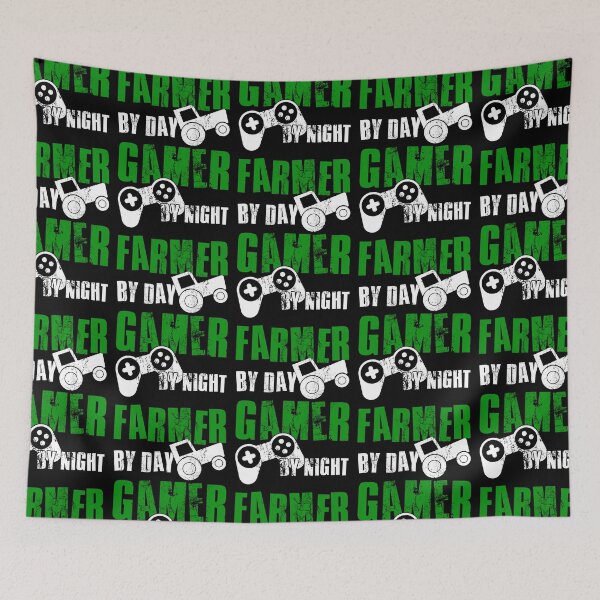 Item preview, Farmer By Day Gamer By Night, Funny Gaming Quote, Cool Dad Husband Brother Gamer designed and sold by FNStuff.