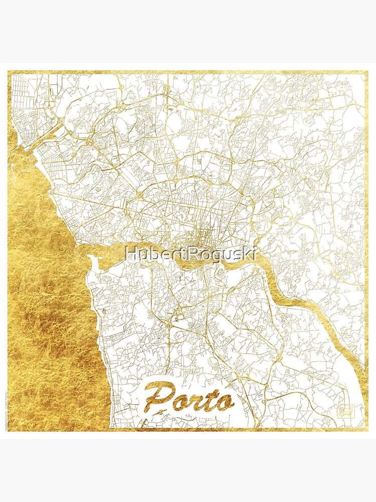 Porto Map Gold by HubertRoguski