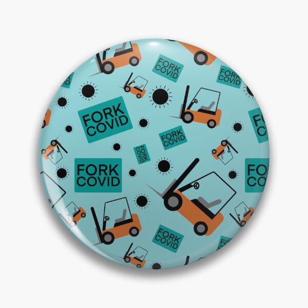 Item preview, FORK COVID FORKLIFT BLUE designed and sold by limitless-wa.