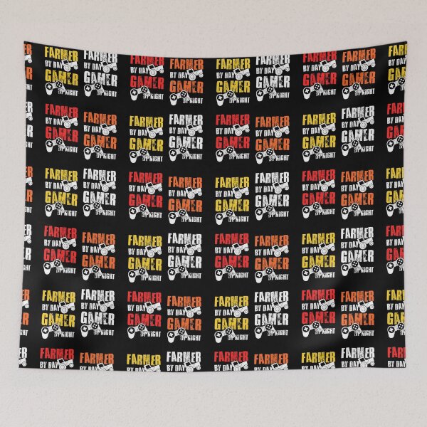 Item preview, Farmer By Day Gamer By Night, Funny Gaming Quote,Sticker pack designed and sold by FNStuff.