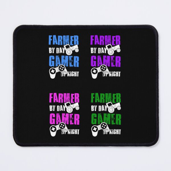 Item preview, Farmer By Day Gamer By Night, Funny Gaming Quote,Sticker pack designed and sold by FNStuff.