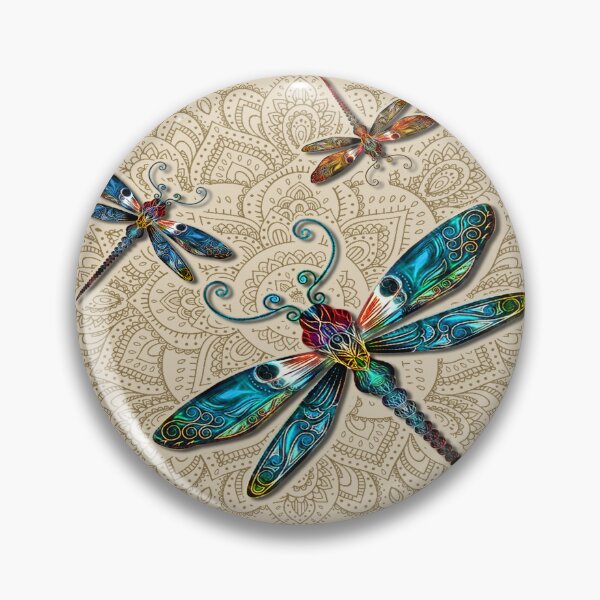 Item preview, Dragonfly Vintage Mandala designed and sold by MatildaWatson.