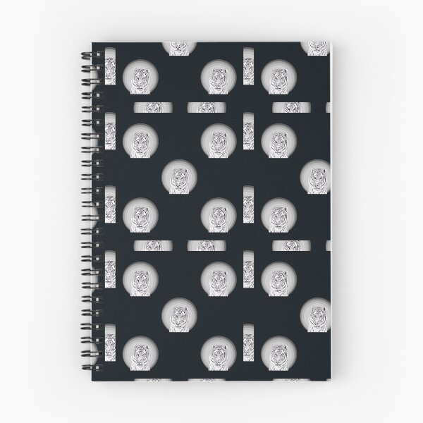 Item preview, Tigers in Ink Black Pattern Edition designed and sold by BlissDrizzle.