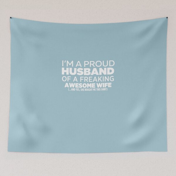 Item preview, I'm A Proud Husband Of Freaking Awesome Wife designed and sold by AlwaysAwesome.