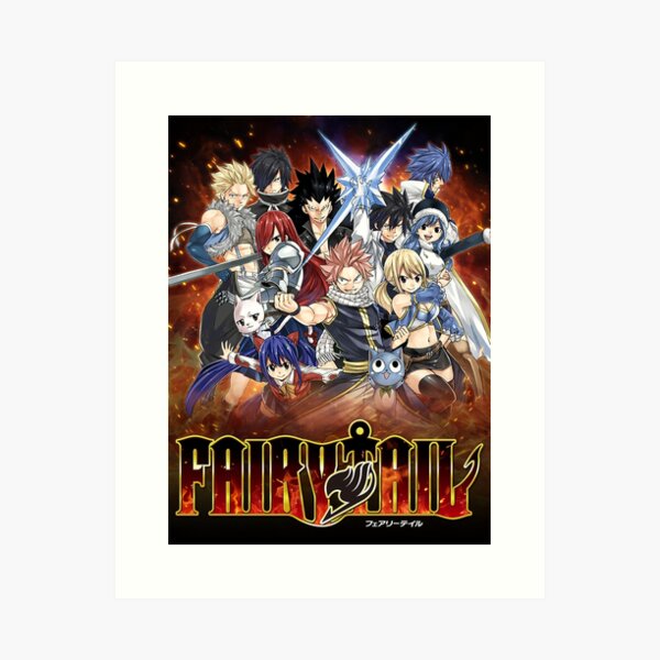 Impressions Artistiques Sur Le Theme Fairy Tail Tattoo Redbubble