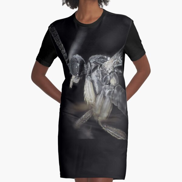Fungus gnat under microscope Graphic T-Shirt Dress