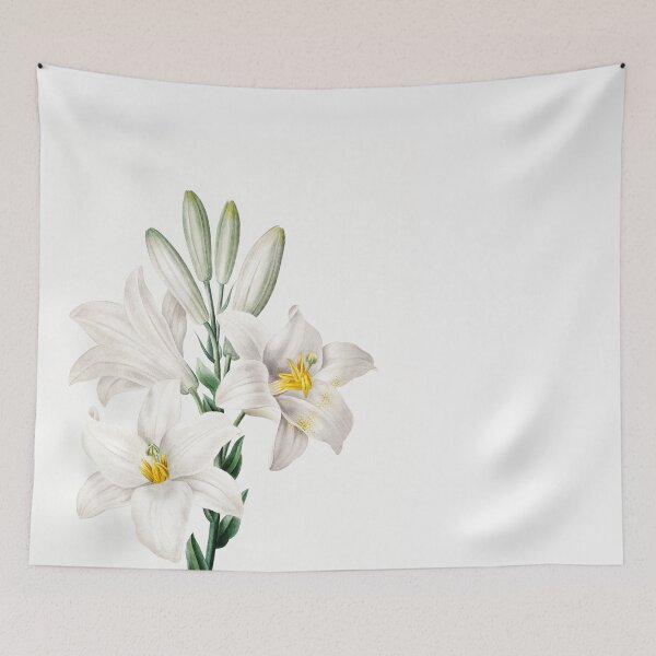Item preview, Madonna Lily from Choix des plus belles fleurs by Pierre-Joseph Redouté designed and sold by InHerits.