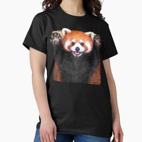 Vista previa del artículo con la obra «Cuadro Panda Rojo», diseñado y vendido por Anthalya.