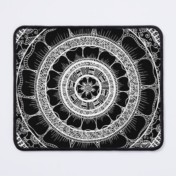 Item preview, Circle - Mandala - Love Wealth Health Youthfulnes - Black White designed and sold by GrandTartaria.