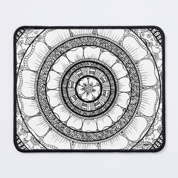 Item preview, Circle - Mandala - Love Wealth Health Youthfulnes - White Black designed and sold by GrandTartaria.