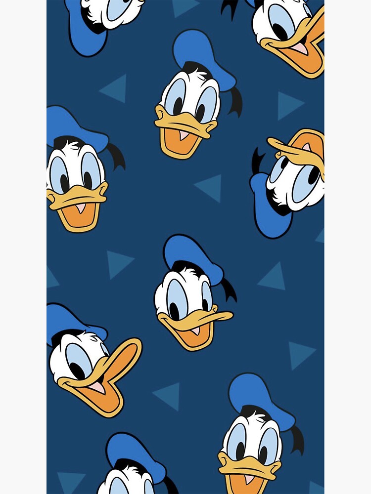 Donald Duck Face Sticker By Bobusart Redbubble