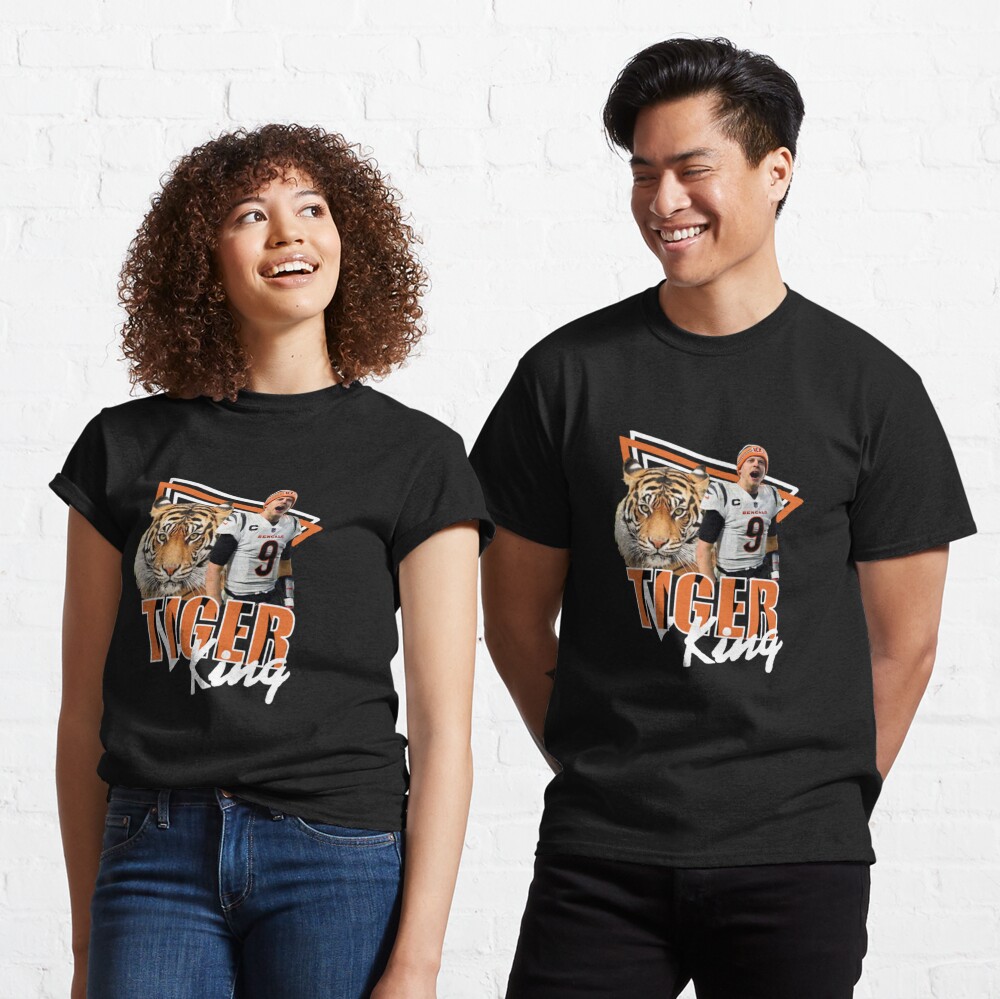 Joe Burrow Tiger King Shirt Cincinnati Bengals Gift - Happy Place for Music  Lovers