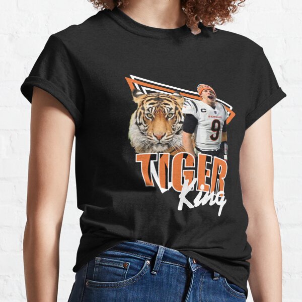 Burreaux TIger Joe Burrow AFC Cincinnati Bengals T Shirt