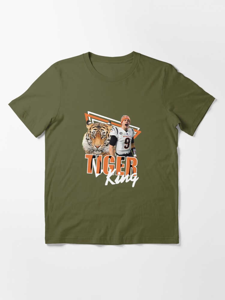 Joe Burrow Tiger King Shirt Cincinnati Bengals Gift - Happy Place for Music  Lovers