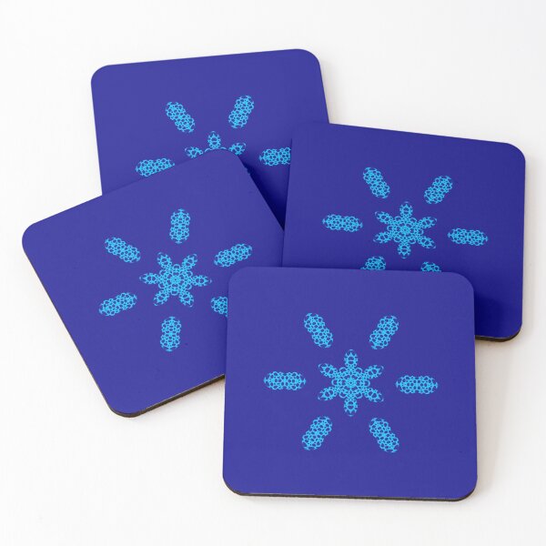 Item preview, Artic Blue Abstract Mandala Snowflake designed and sold by AraljanFusion.