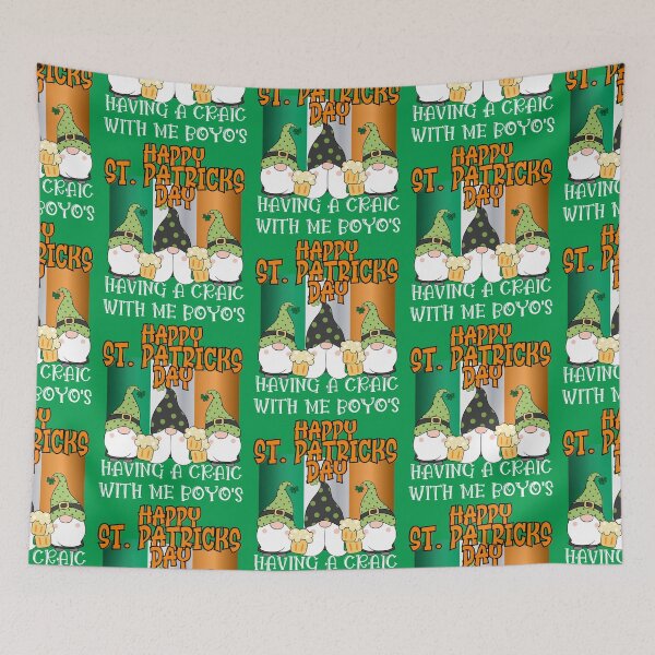 Item preview, HAPPY ST. PATRICKS DAY, HAVING A CRAIC WITH ME BOYO'S, WHAT'S THE CRAIC, FECKING EEJIT,  designed and sold by R B Chrystal.