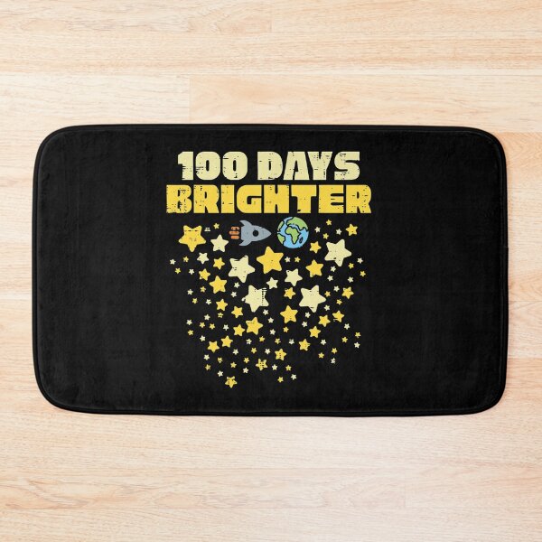 Item preview, 100 days brighter  100th day of school stars rocket  designed and sold by ColubatTarn.