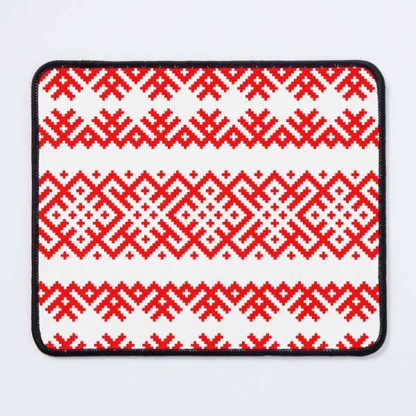 Item preview, Ethno Slavic Pattern - Bogoroditsa - Symbol Horizontal - Large Scale - Red Ornament designed and sold by GrandTartaria.