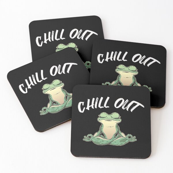 Item preview, Frog Chill Out Funny Meditation & Yoga Gift designed and sold by ColubatTarn.