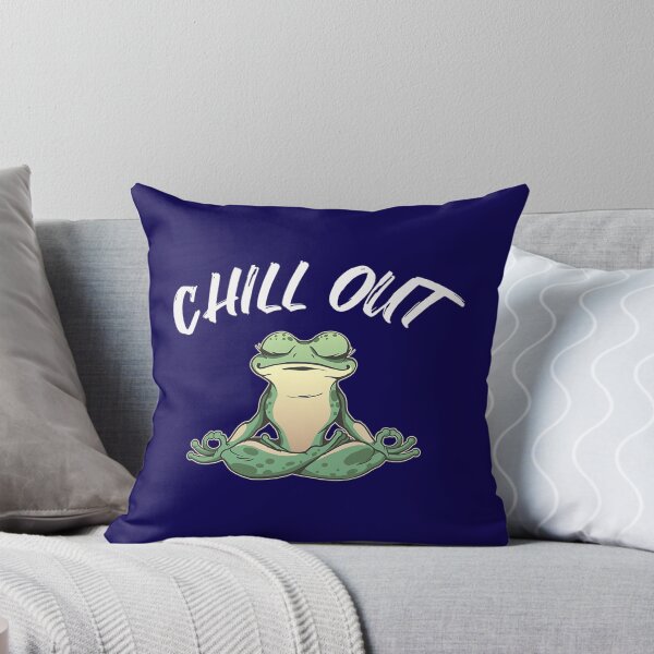 Item preview, Frog Chill Out Funny Meditation & Yoga Gift designed and sold by ColubatTarn.