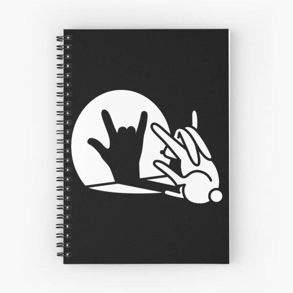Item preview, Funny rabbit shadow hand cartoon ROCK music METAL designed and sold by ColubatTarn.