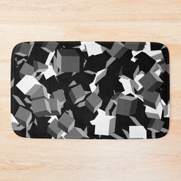 Item preview,  Abstract Art Black and White Shades Cubes designed and sold by chahakisha.