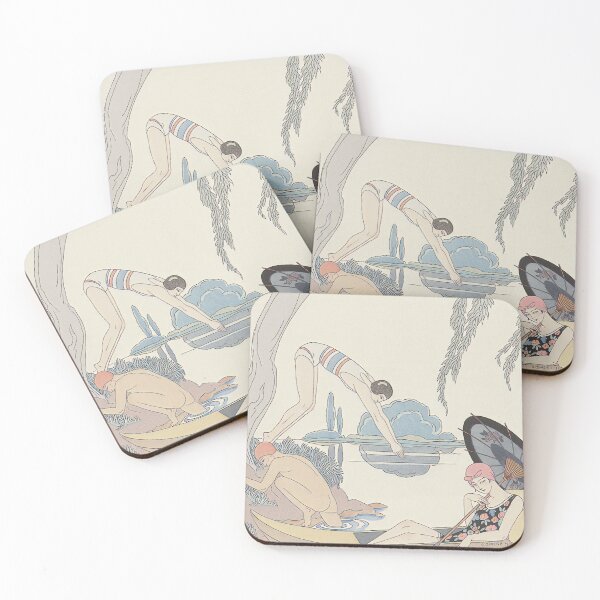Item preview, Women Swimming - Art Deco designed and sold by leafsquare.