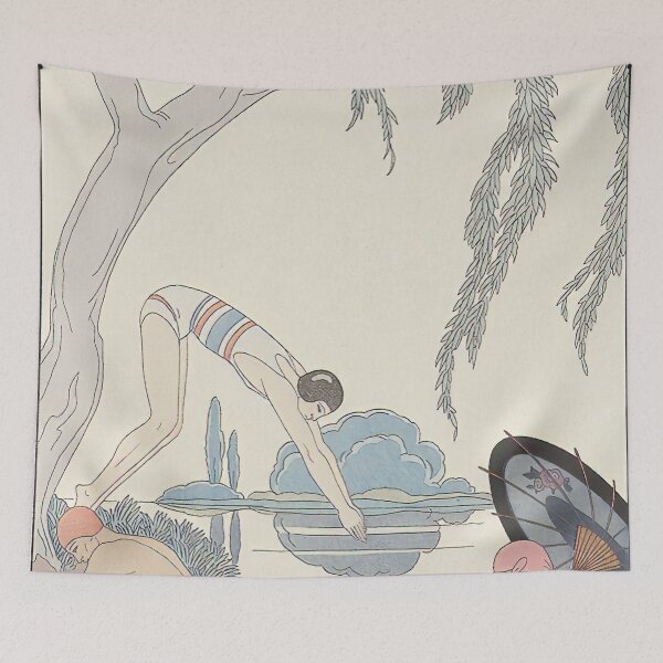 Item preview, Women Swimming - Art Deco designed and sold by leafsquare.
