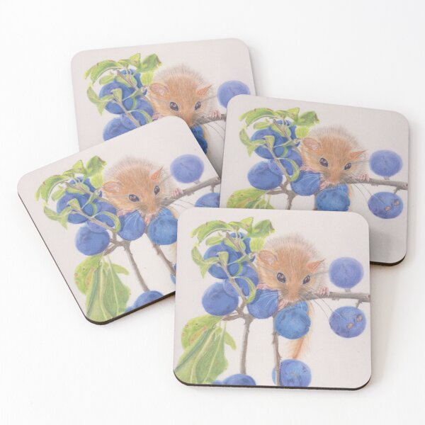 Item preview, Harvest mouse on Blueberries designed and sold by Sandra Johnston.