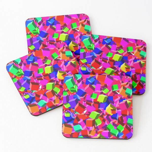 Item preview,  Abstract Art Colorful Shades Cubes designed and sold by chahakisha.