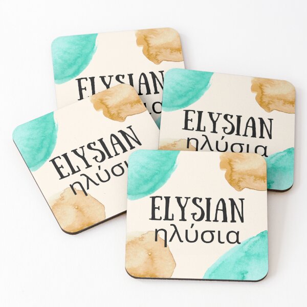 Item preview, Watercolor design with the Greek Word, Elysian  designed and sold by quinellie.