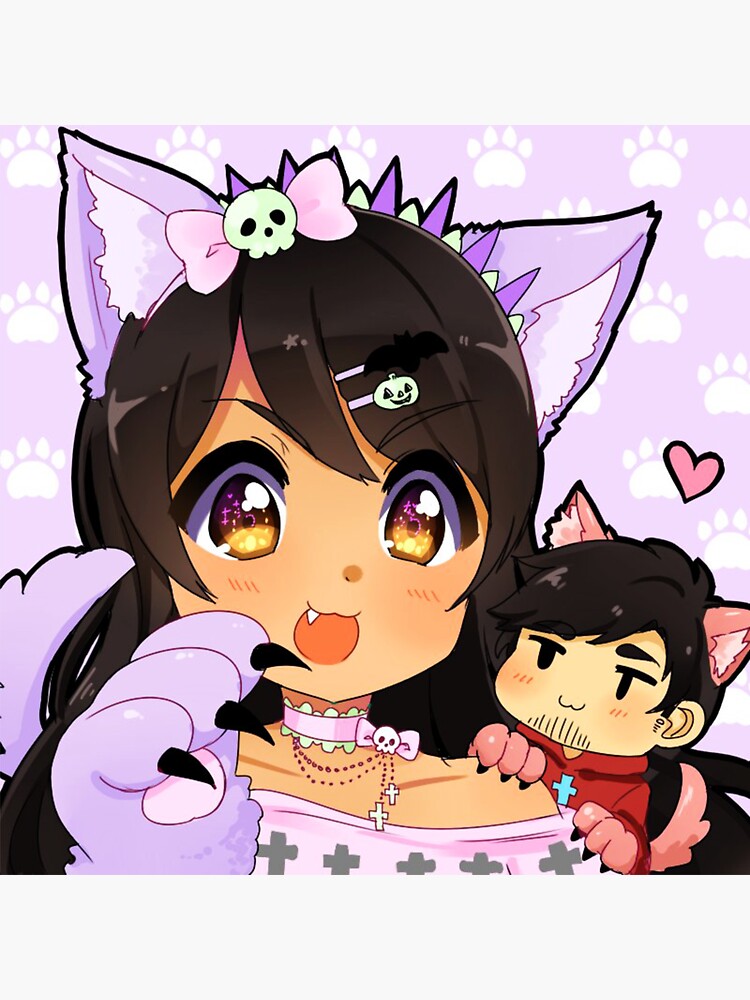 Art Aphmau Sticker By Glendline Redbubble