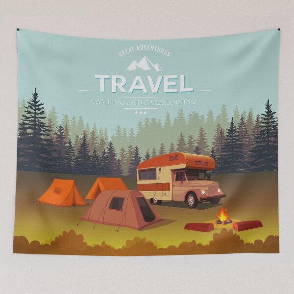 Item preview, Great Adventutres Travel blanket designed and sold by MatildaWatson.
