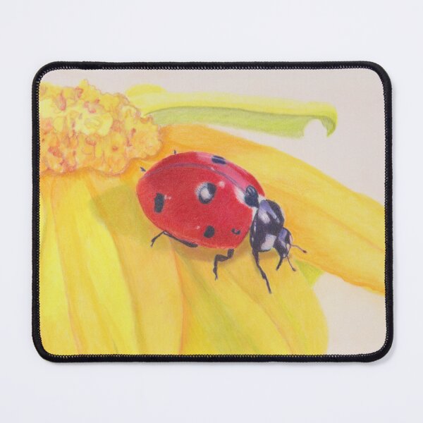 Item preview, Ladybird on a yellow daisy designed and sold by Sandra Johnston.