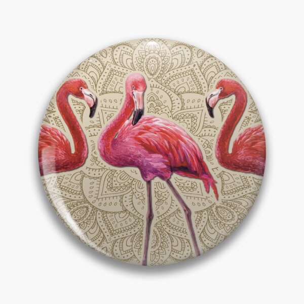 Item preview, Flamingo Vintage Mandala designed and sold by MatildaWatson.