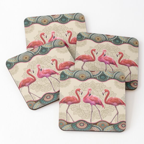 Artikelvorschau, Flamingo-Vintage-Mandala entworfen und verkauft von MatildaWatson.