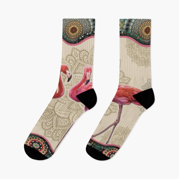 Item preview, Flamingo Vintage Mandala designed and sold by MatildaWatson.