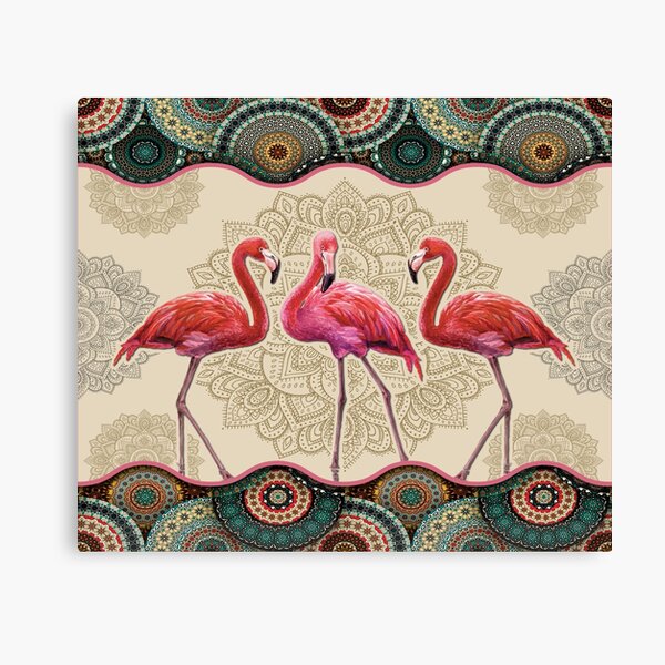Item preview, Flamingo Vintage Mandala designed and sold by MatildaWatson.