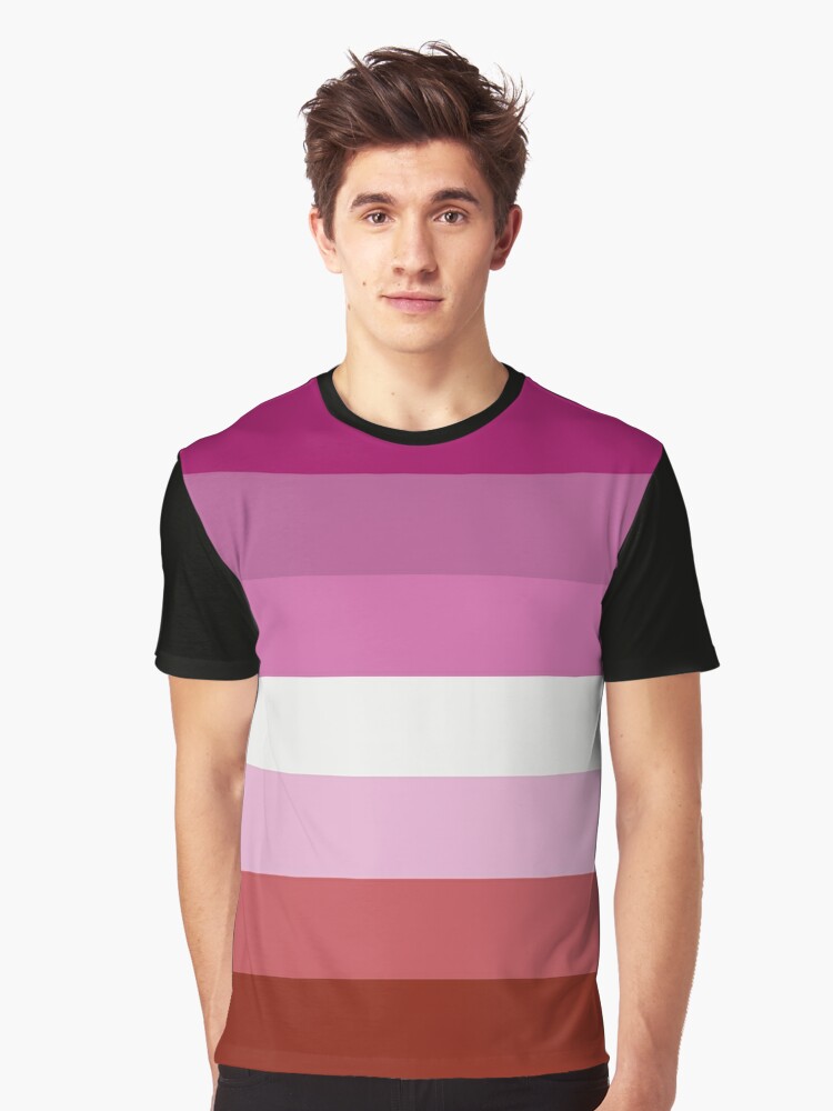 Camiseta «Camisa lesbiana de la bandera del orgullo» de shayerahol22 |  Redbubble