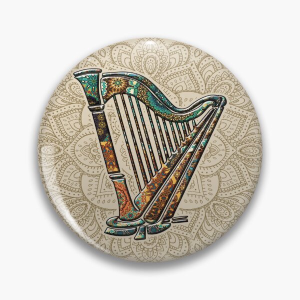 Item preview, Harp Vintage Mandala designed and sold by MatildaWatson.