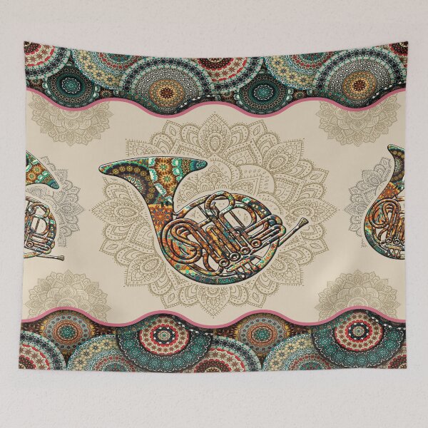 Item preview, Horn Vintage Mandala designed and sold by MatildaWatson.